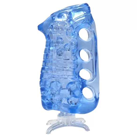 Fleshlight Fleshskins Grip Blue Ice - mõlemast otsast avatud masturbaator (sinine)