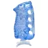Fleshlight Fleshskins Grip Blue Ice - mõlemast otsast avatud masturbaator (sinine)