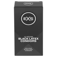EXS Black - lateks kondoomid - must - 12 tk
