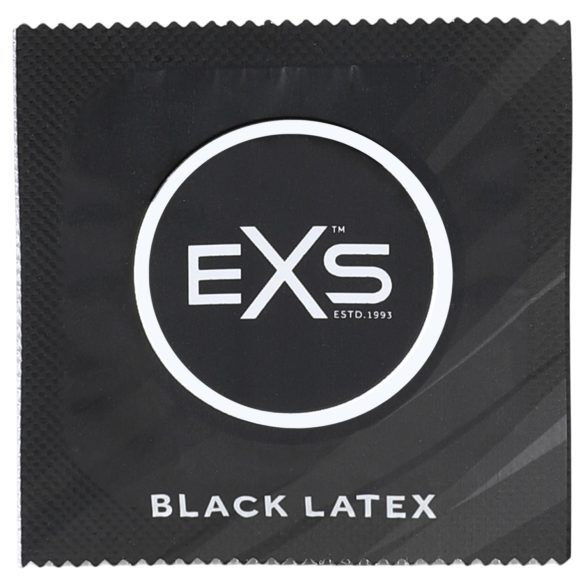 EXS Black - lateks kondoomid - must - 12 tk