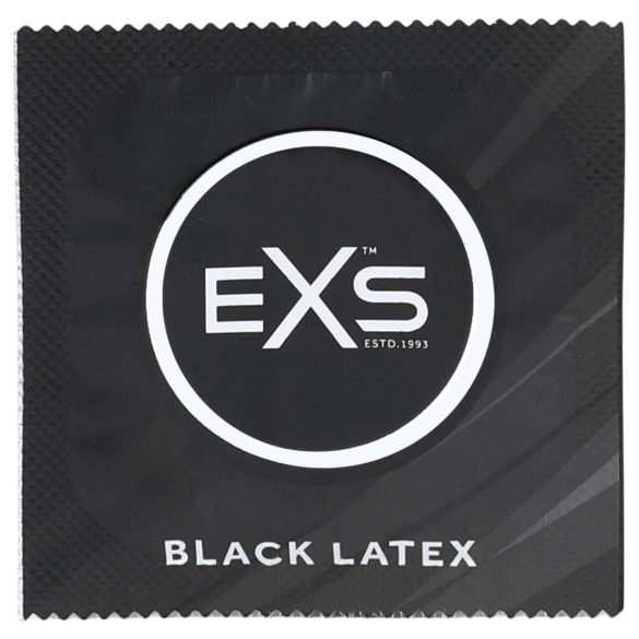 EXS Black - lateks kondoomid - must - 100 tk