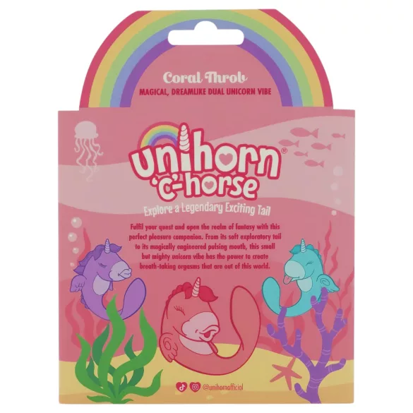Unihorn C-Horse - G-punkti ja kliitori vibraator (korall)