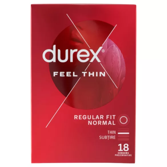 Durex Feel Thin - õhuke kondoom - naturaalne tunne - 18 tk