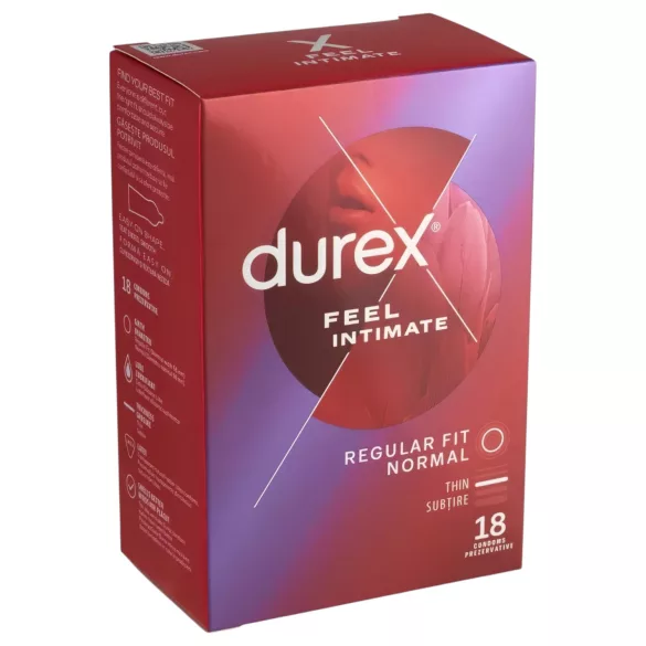 Durex Feel Intimate - õhuke kondoom - 18 tk