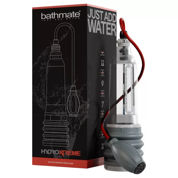 Bathmate HydroXtreme 9 - hüdropump, ilma lisatarvikuteta (läbipaistev)