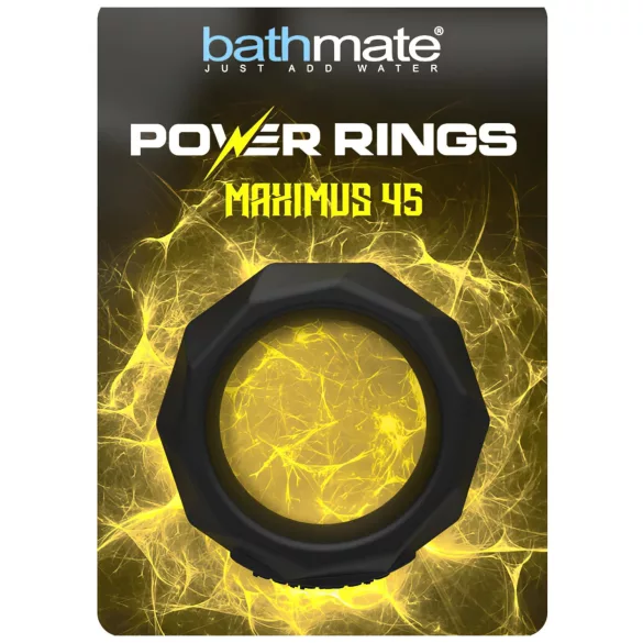 Bathmate Maximus 45 - silikoonist peenisekõrvarõngas (must)