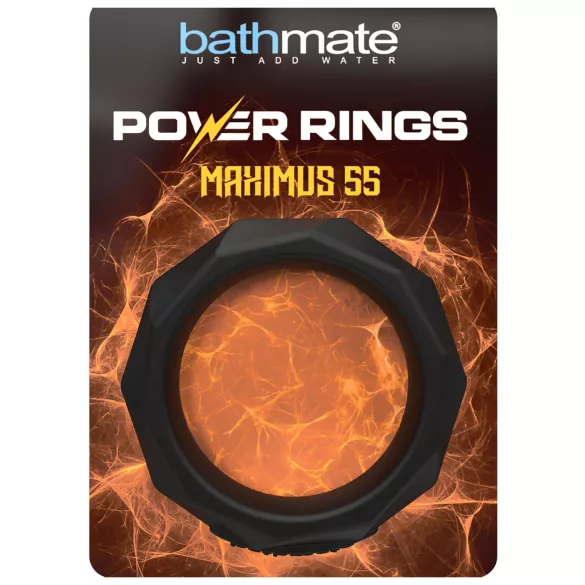 Bathmate Maximus 55 - silikoonist peeniserõngas (must)