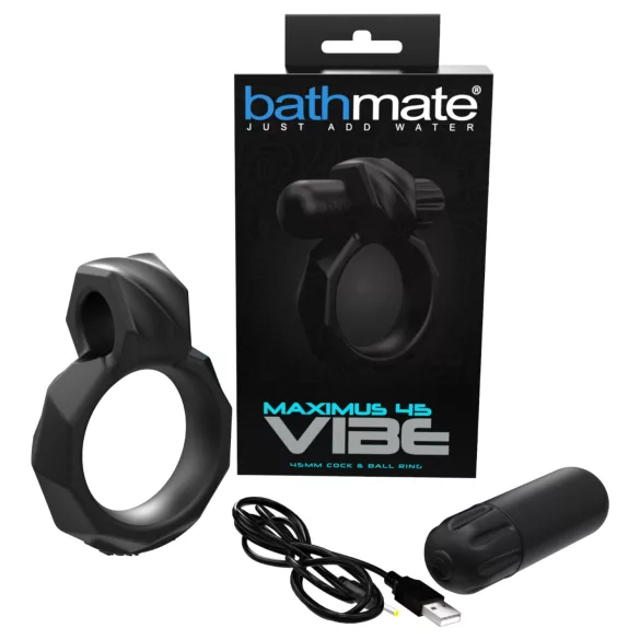 Bathmate Maximus Vibe 45 - akuga vibroorrasõrmus (must)