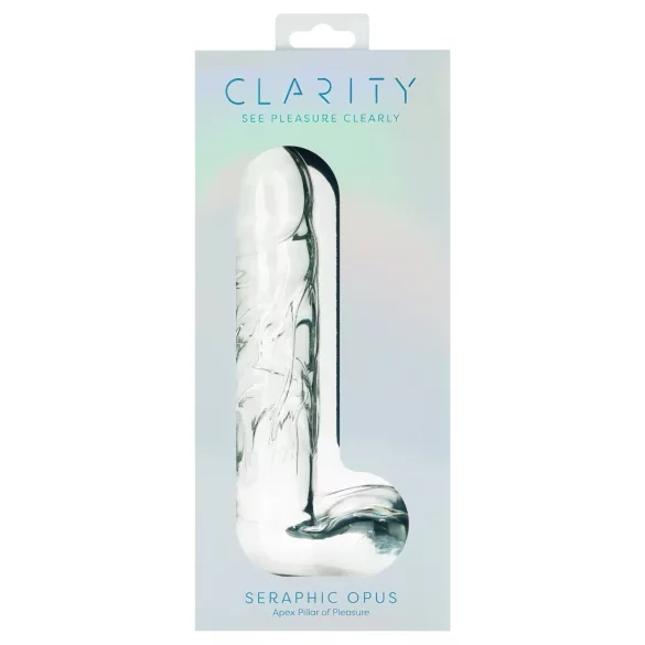 Clarity Seraphic Opus - klaasist G-punkti dildo (läbipaistev)