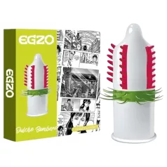   Egzo Dulche Bombero - tekstuuriga kondoom - stimuleeriv - 1 tk