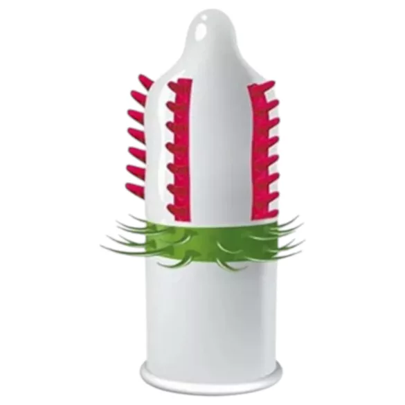 Egzo Dulche Bombero - tekstuuriga kondoom - stimuleeriv - 1 tk