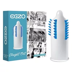   Egzo Tough Cat - tekstuuriga kondoom - ogad ja harjased - 1 tk