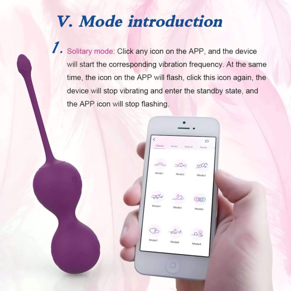 Lonely Winni - vibraator muna - nutikas juhtimine - roosa