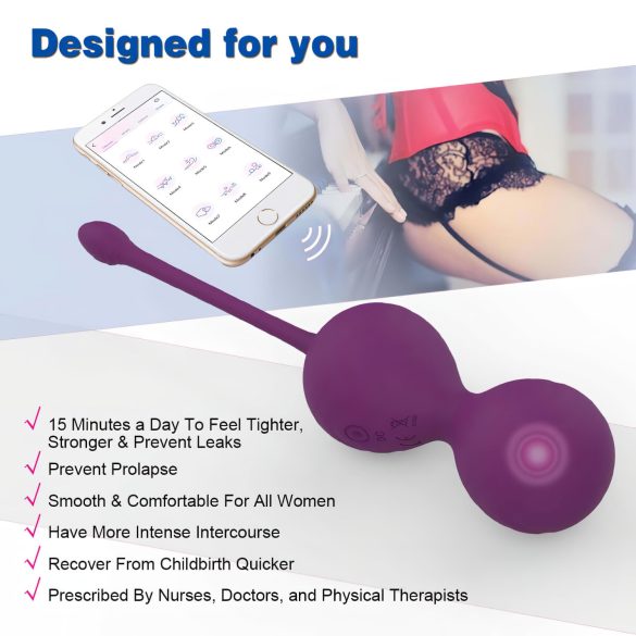 Lonely Winni - vibraator muna - nutikas juhtimine - roosa