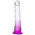 Üksildane Lants - iminapaga dildo (lilla-läbipaistev)
