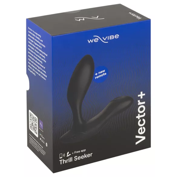 We-Vibe Vector+ - rakendusega juhitav anaalseksvibraator (must)
