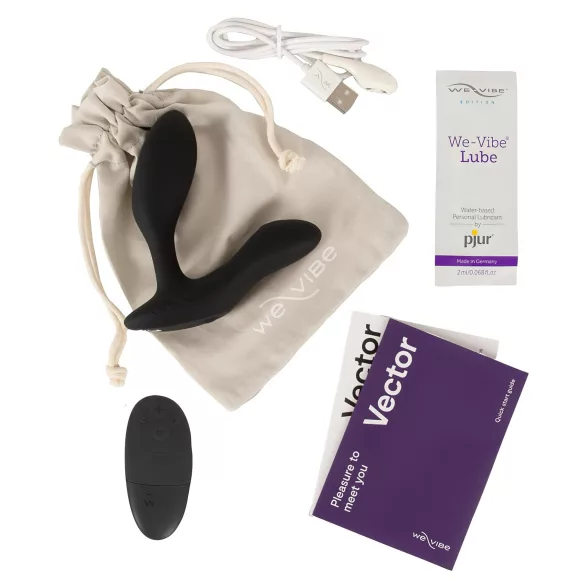 We-Vibe Vector+ - laetav nutikas anaalseks vibraator - must