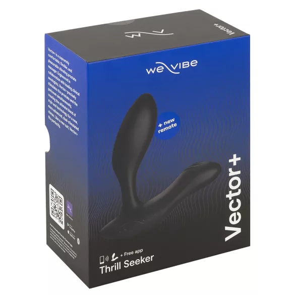 We-Vibe Vector+ - rakendusega juhitav anaalseksvibraator (must)