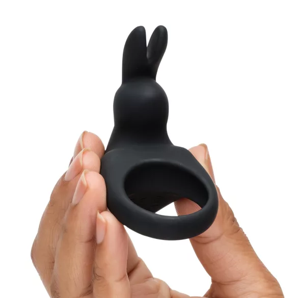 Happyrabbit - vibraatoriga erektsioonirõngas - laetav - must