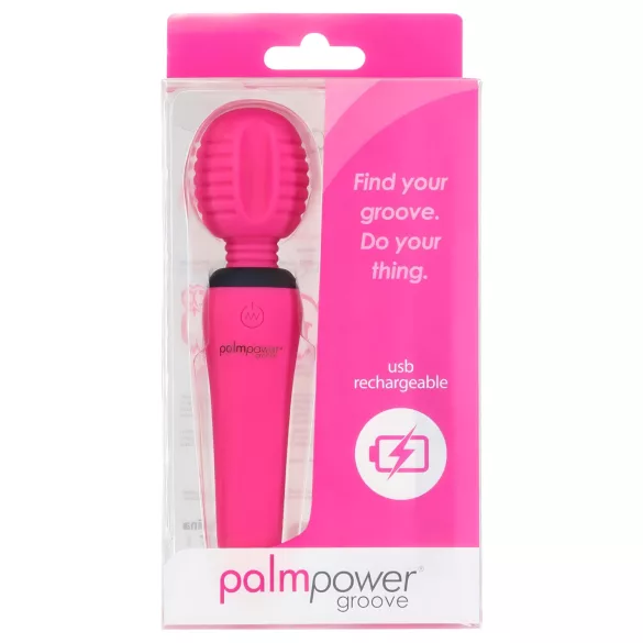 PalmPower - akuga massaaživibraator - sooneline - roosa