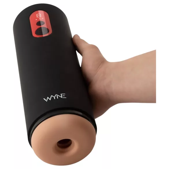 WYNE 08 üles-alla liikuva pulseeriv masturbator LED-ekraaniga