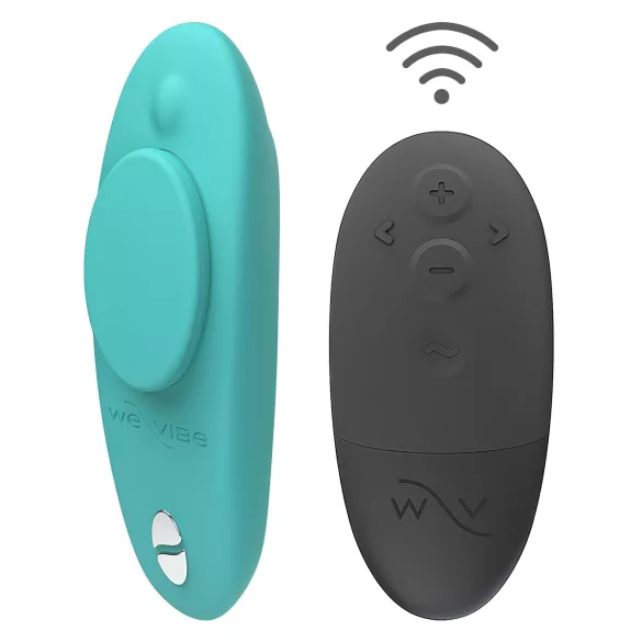 We-Vibe Moxie+ - kantav rakenduse ja puldiga juhitav kliitorivibraator (türkiissinine)