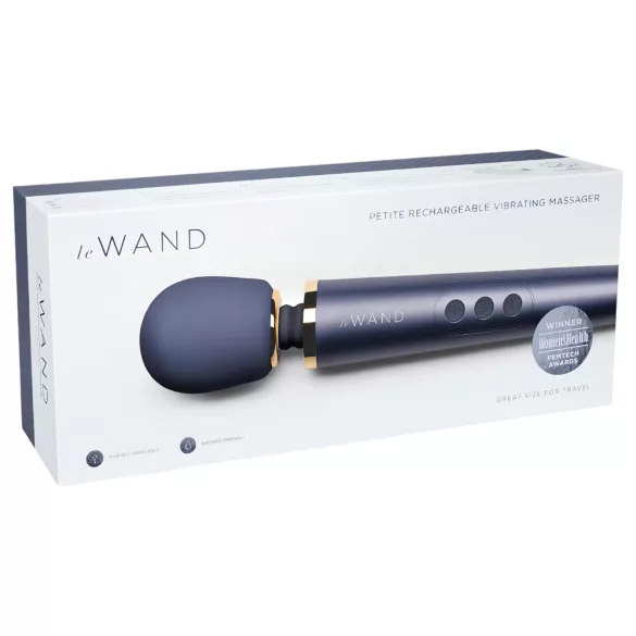 Le Wand Petite - aku vibraator massaažipeaga - sinine