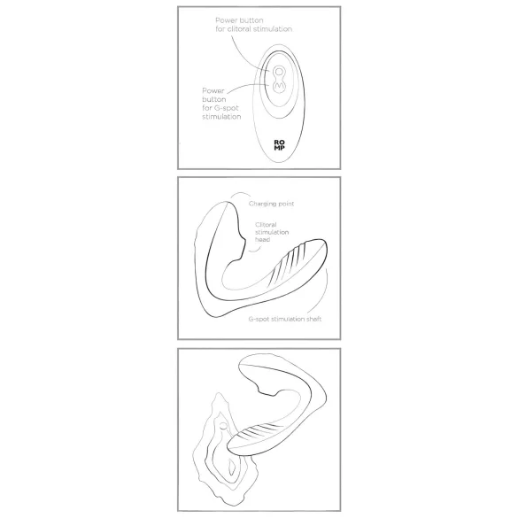 ROMP Reverb - õhulainete ja G-punkti vibraator - lilla