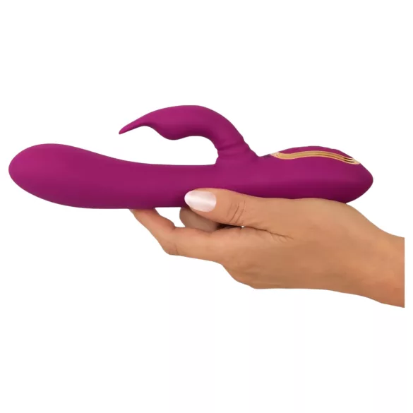 Javida - 3in1 pärlitega pöörlev vibraator (lilla)