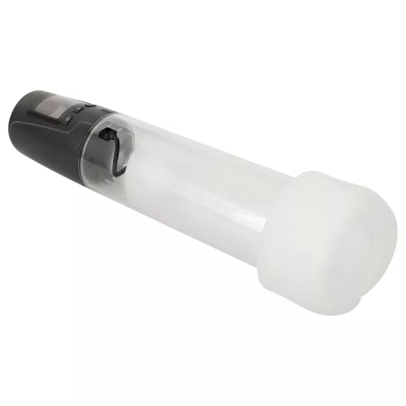 Mister Boner - akuga automaatne peenispump (must-läbipaistev)