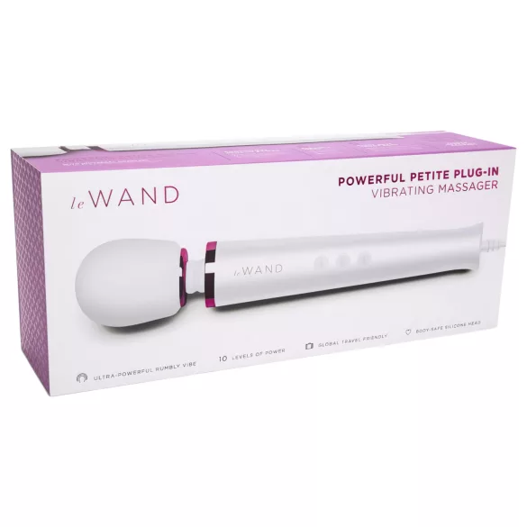 Le Wand Petite Plug-In - võrgutoitega massaaživibraator - valge