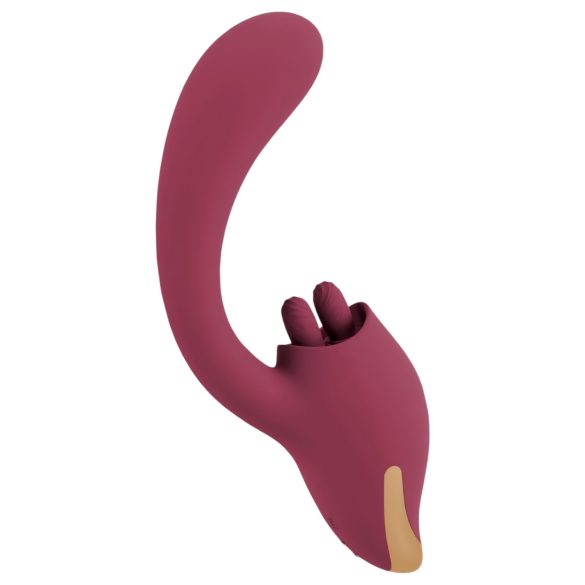 Javida - Keeleline 2in1 vibraator (punane)