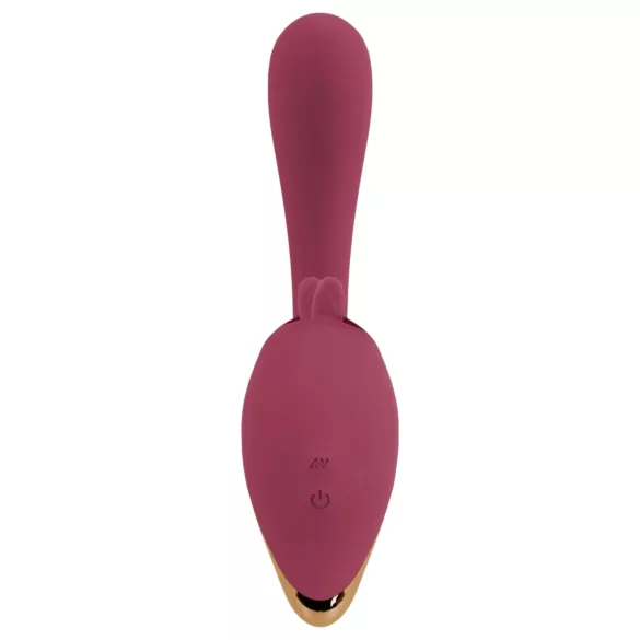 Javida - vibraator keelega 2in1 - punane