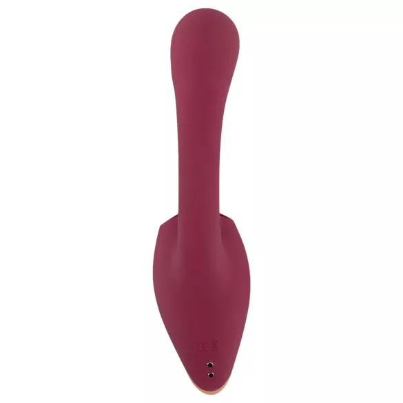 Javida - vibraator keelega 2in1 - punane