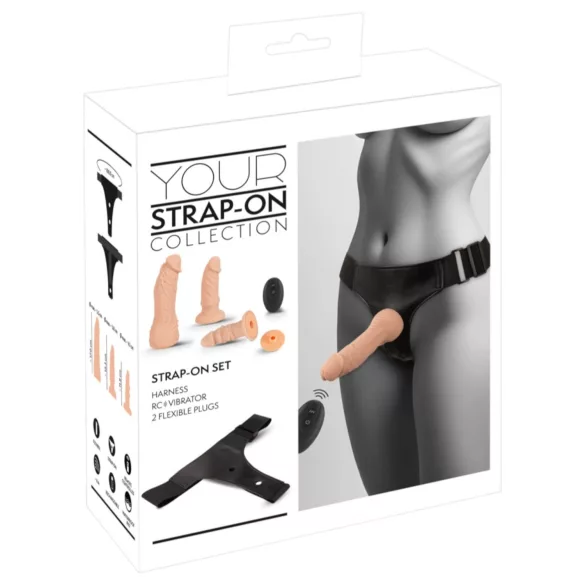 You2Toys - strap-on dildode komplekt - naturaalne