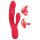 Smile Thumping Rabbit - laetav 3-mootoriline vibraator (punane)