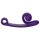 Snail Vibe Curve - 2in1 kliitori vibraator (lilla)
