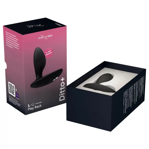 We-Vibe Ditto+ - nutikas akuga anaalseks vibraator - must