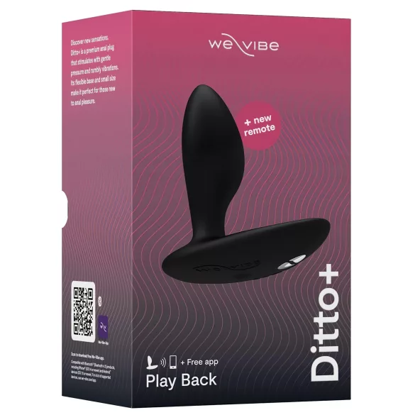 We-Vibe Ditto+ - nutikas akuga anaalseks vibraator - must