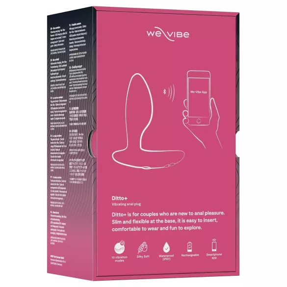 We-Vibe Ditto+ - nutikas, akuga anaaldildo (roosa)