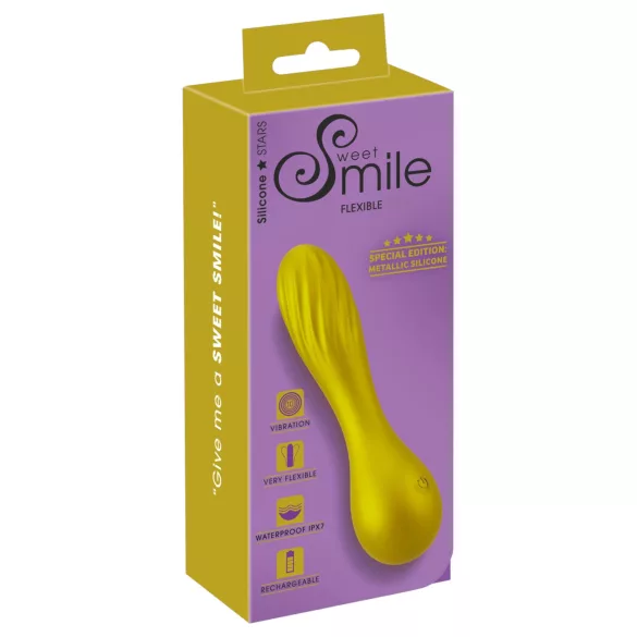 Sweet Smile - Metallic Vibe mini vibraator (kollane)