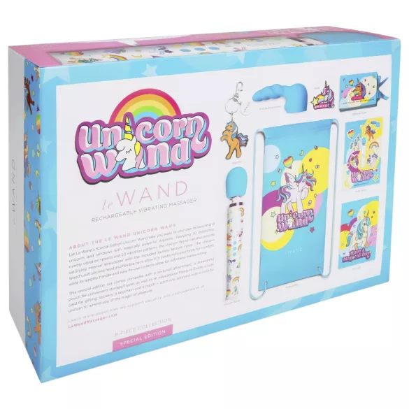 le Wand Unicorn - massaaživibraator komplekt - vikerkaar