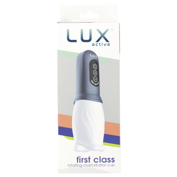 LUX Active First Class - automaatne masturbaator pöörleva peaga - valge-hall