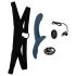 You2Toys - kinnitatav vibraatorikomplekt (must-sinine)