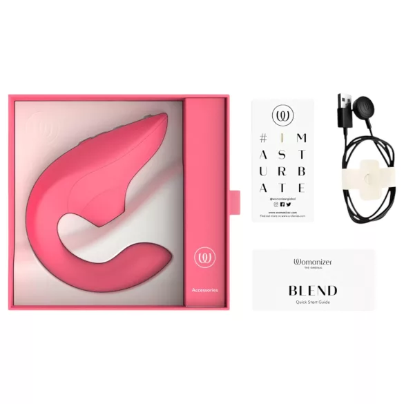 Womanizer Blend - G-punkti vibraator ja kliitoristimulaator (korall)