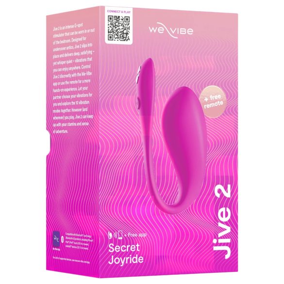 We-Vibe Jive 2 - akutoitega nutikas vibro muna (roosa)