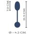 You2Toys Intense RC - vibraatorimuna (must)