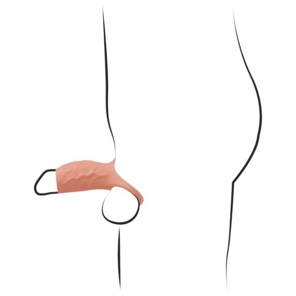 Realistixxx - avatud vibraatoriga peenisehülss - naturaalne