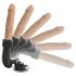 You2Toys RC Seksmassin Lihalik - tõukevibrator (must)