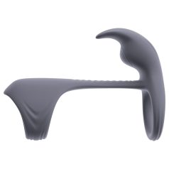   Beau Coeur Vylor - peenise- ja munandite rõngas kliitoristimulaatoriga - hall